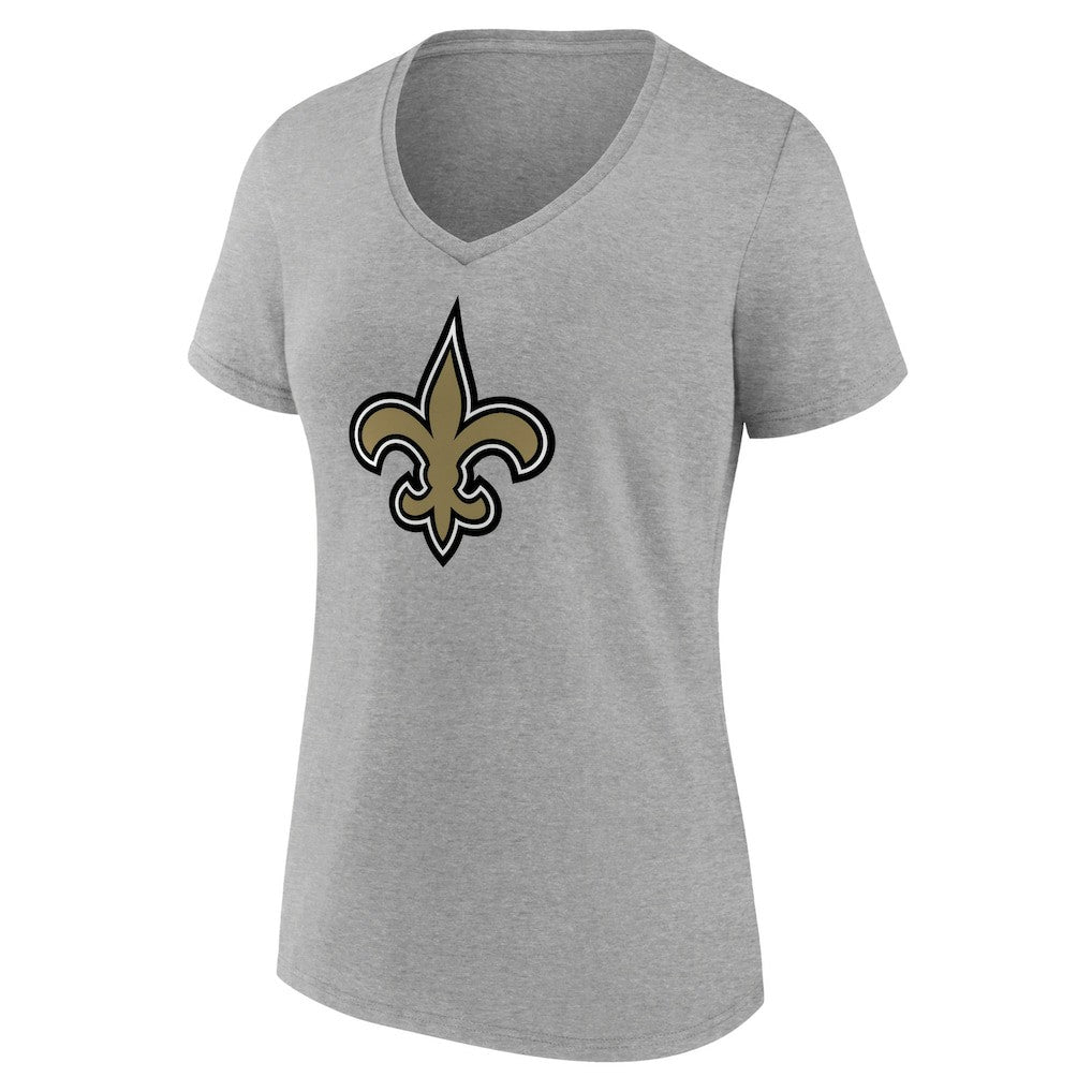 Women's Primary Team Logo V-Neck T-Shirt - New Orleans Saints