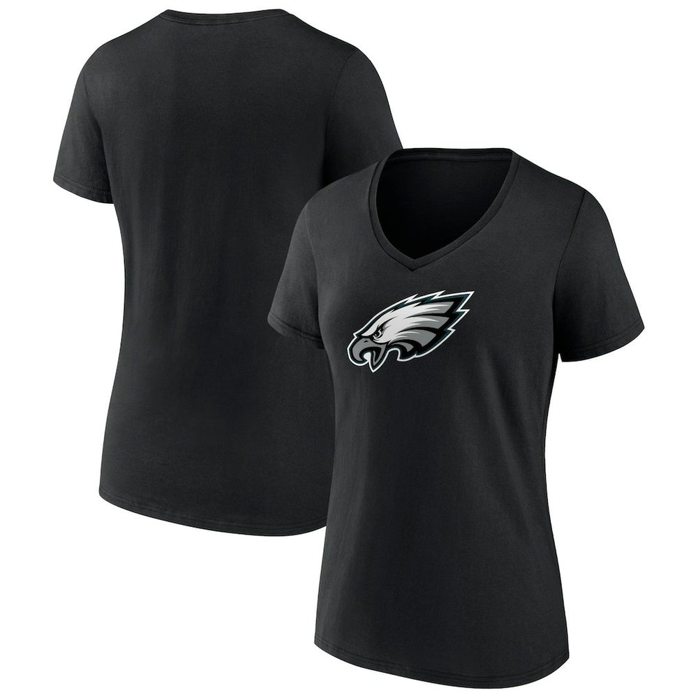 Women's Primary Team Logo V-Neck T-Shirt - Philadelphia Eagles