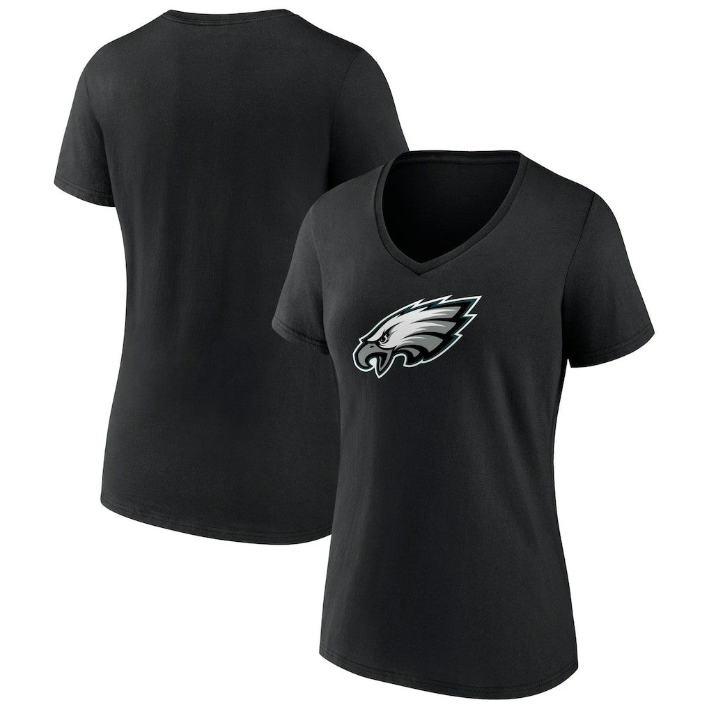 Women's Primary Team Logo V-Neck T-Shirt - Philadelphia Eagles