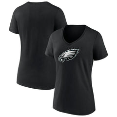 Women's Primary Team Logo V-Neck T-Shirt - Philadelphia Eagles