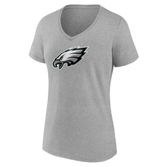 Women's Primary Team Logo V-Neck T-Shirt - Philadelphia Eagles