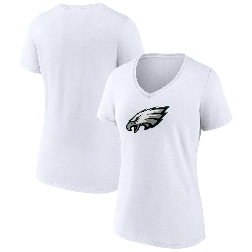 Women's Primary Team Logo V-Neck T-Shirt - Philadelphia Eagles
