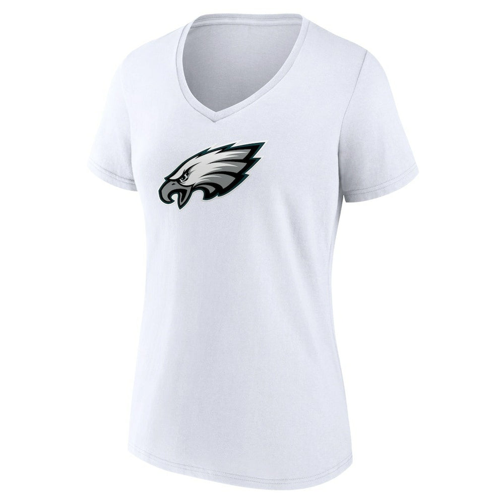 Women's Primary Team Logo V-Neck T-Shirt - Philadelphia Eagles