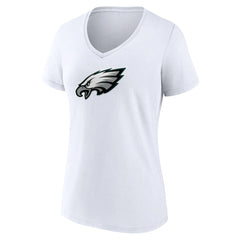 Women's Primary Team Logo V-Neck T-Shirt - Philadelphia Eagles