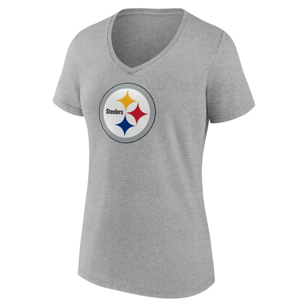 Women's Primary Team Logo V-Neck T-Shirt - Pittsburgh Steelers