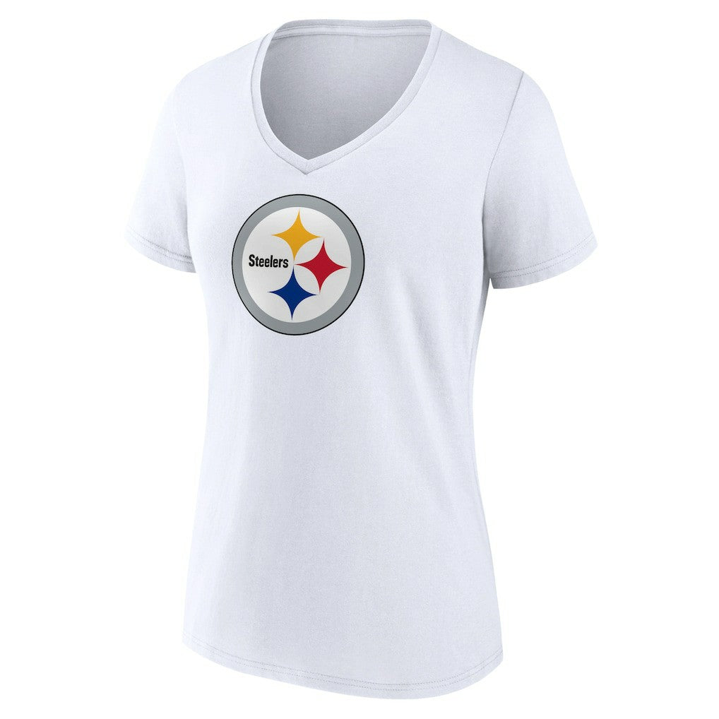 Women's Primary Team Logo V-Neck T-Shirt - Pittsburgh Steelers