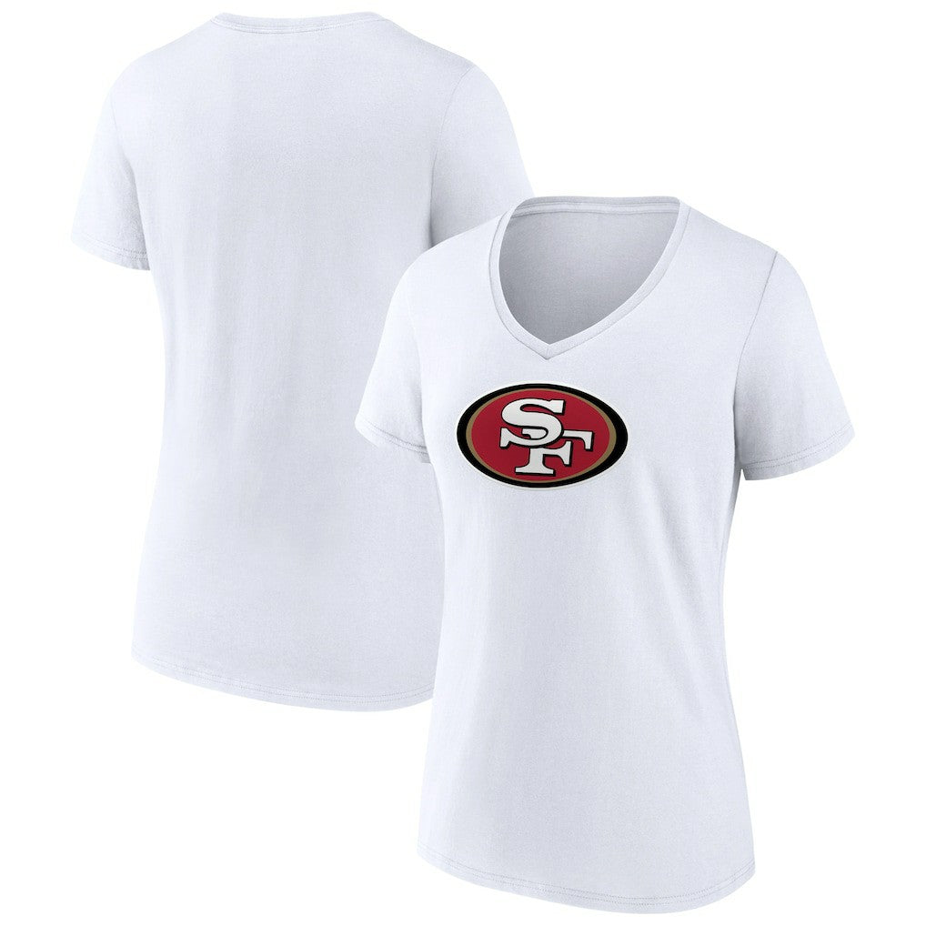 Women's Primary Team Logo V-Neck T-Shirt - San Francisco 49ers