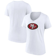 Women's Primary Team Logo V-Neck T-Shirt - San Francisco 49ers