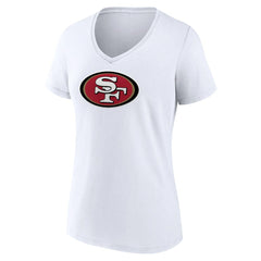 Women's Primary Team Logo V-Neck T-Shirt - San Francisco 49ers