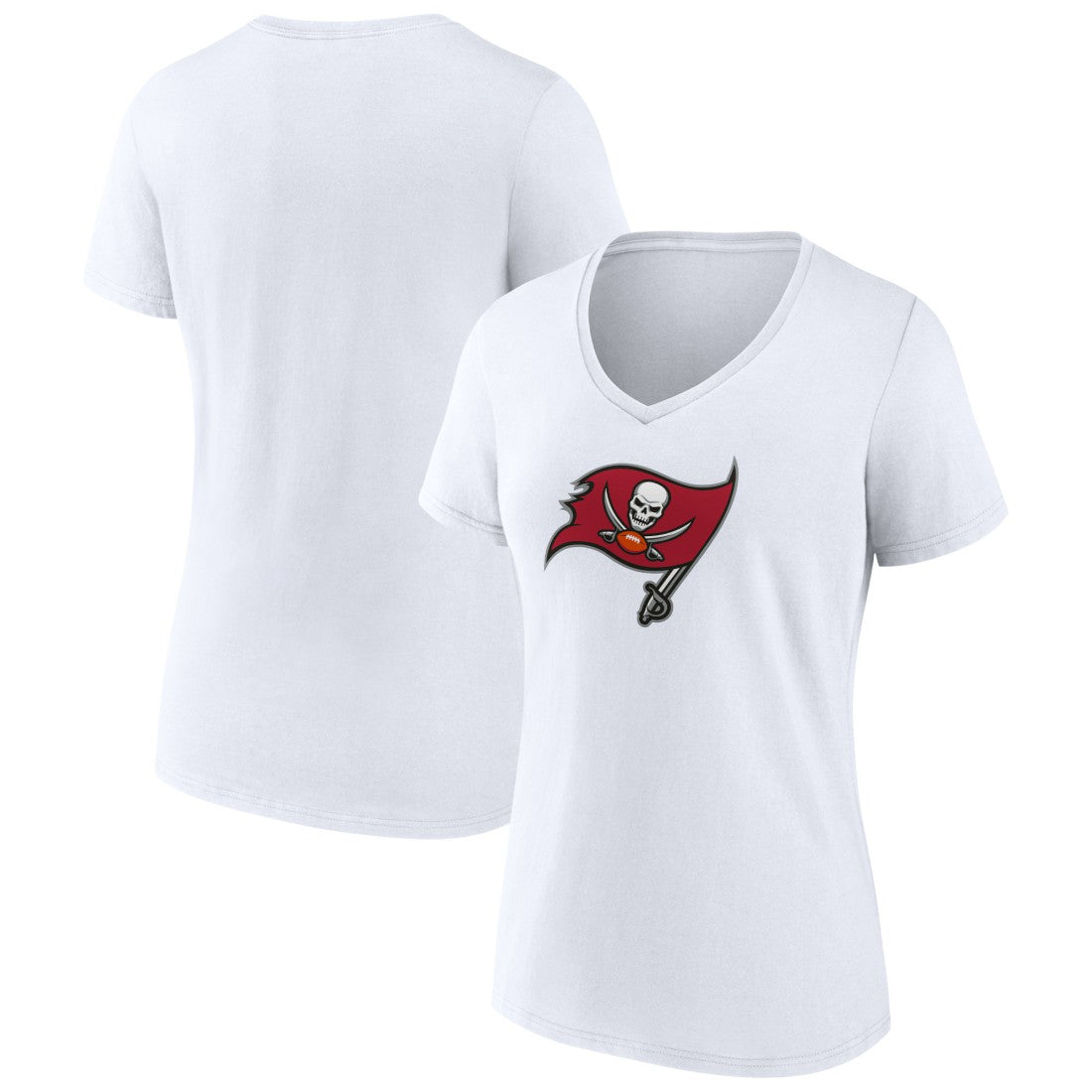Women's Primary Team Logo V-Neck T-Shirt - Tampa Bay Buccaneers