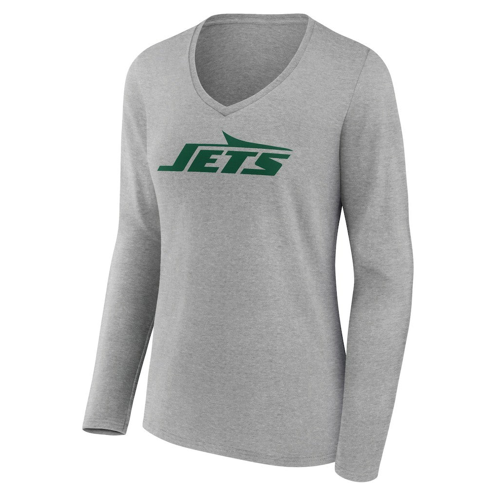 Women's Primary Logo Long Sleeve V-Neck T-Shirt - New York Jets
