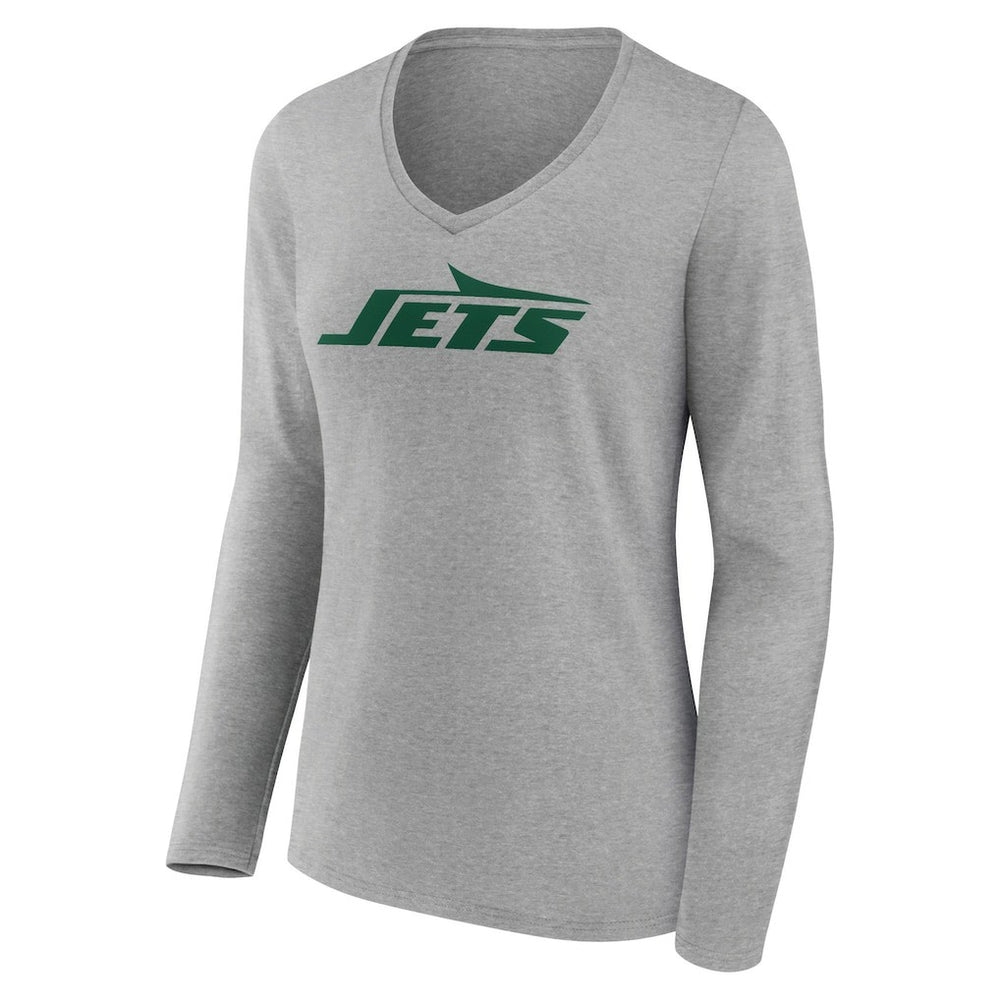 Women's Primary Logo Long Sleeve V-Neck T-Shirt - New York Jets