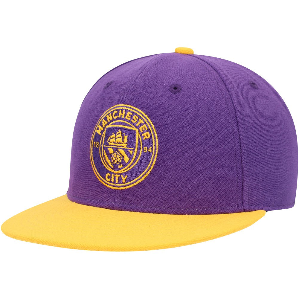 Manchester City America's Game Fitted Hat -  Purple/Yellow