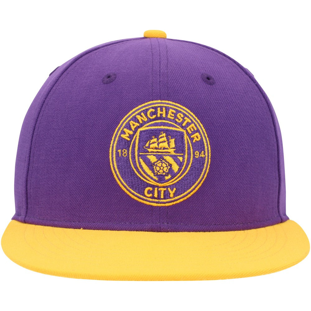 Manchester City America's Game Fitted Hat -  Purple/Yellow
