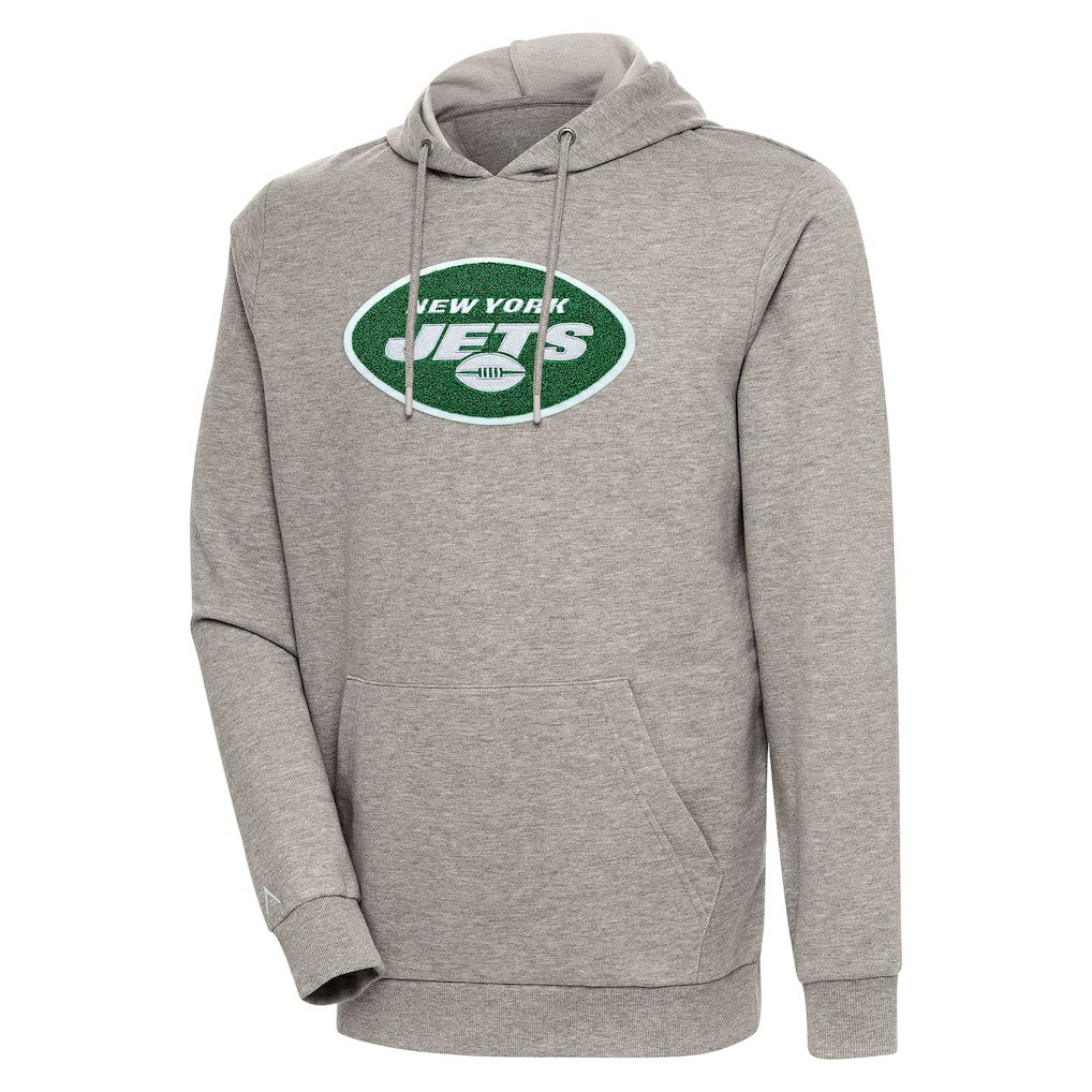 Antigua Action Chenille Pullover Hoodie - New York Jets