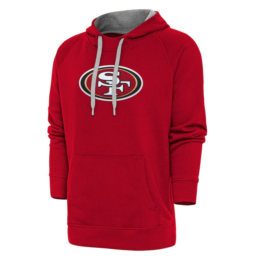 Antigua Victory Chenille Pullover Hoodie - San Francisco 49ers