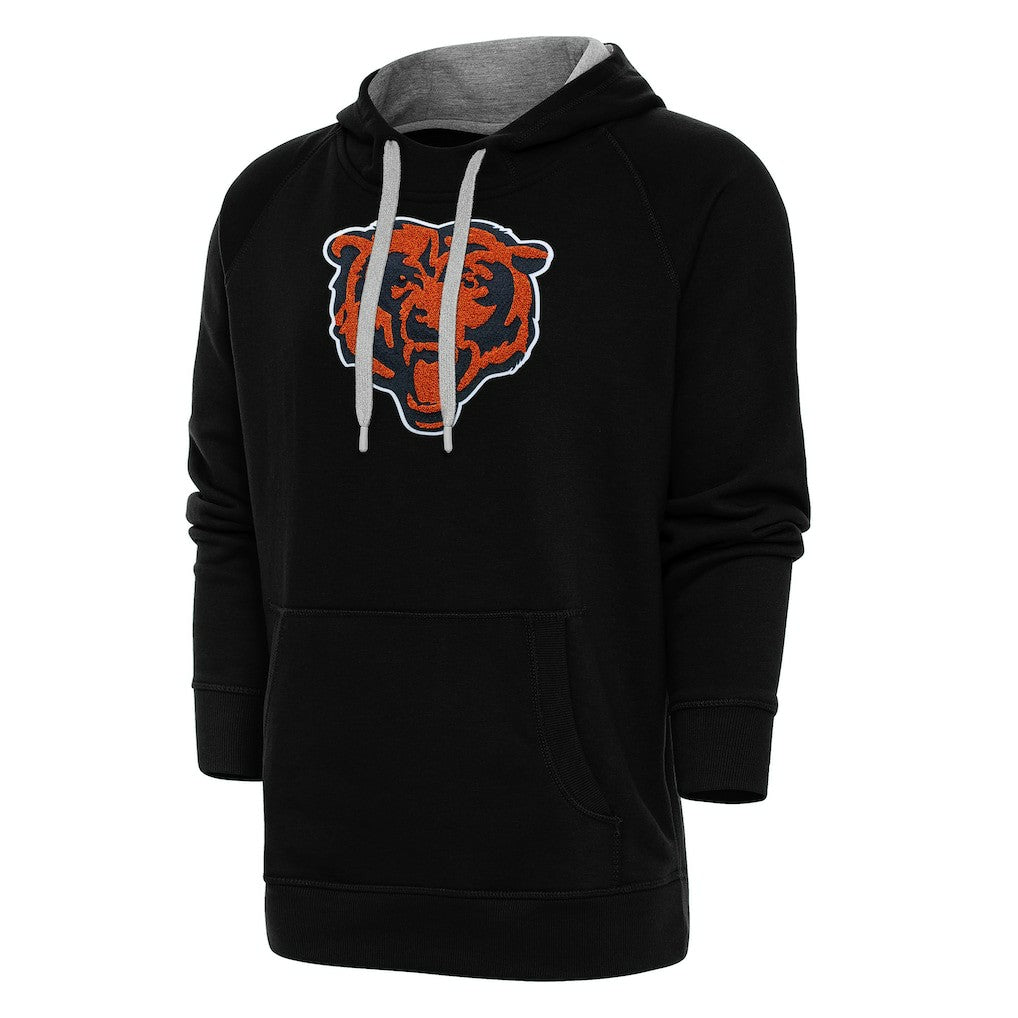 Antigua Victory Chenille Pullover Hoodie - Chicago Bears