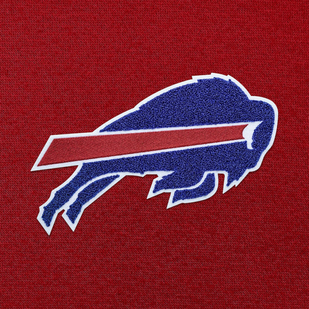 Antigua Victory Chenille Pullover Hoodie - Buffalo Bills