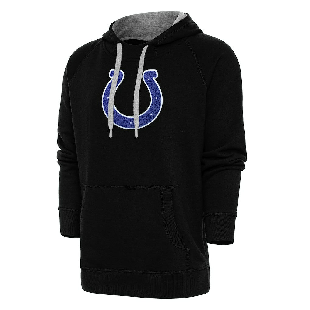 Antigua Victory Chenille Pullover Hoodie - Indianapolis Colts