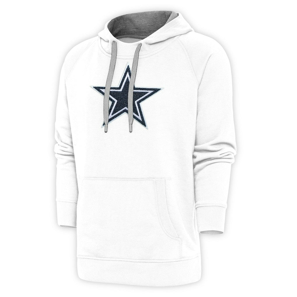 Antigua Victory Chenille Pullover Hoodie - Dallas Cowboys