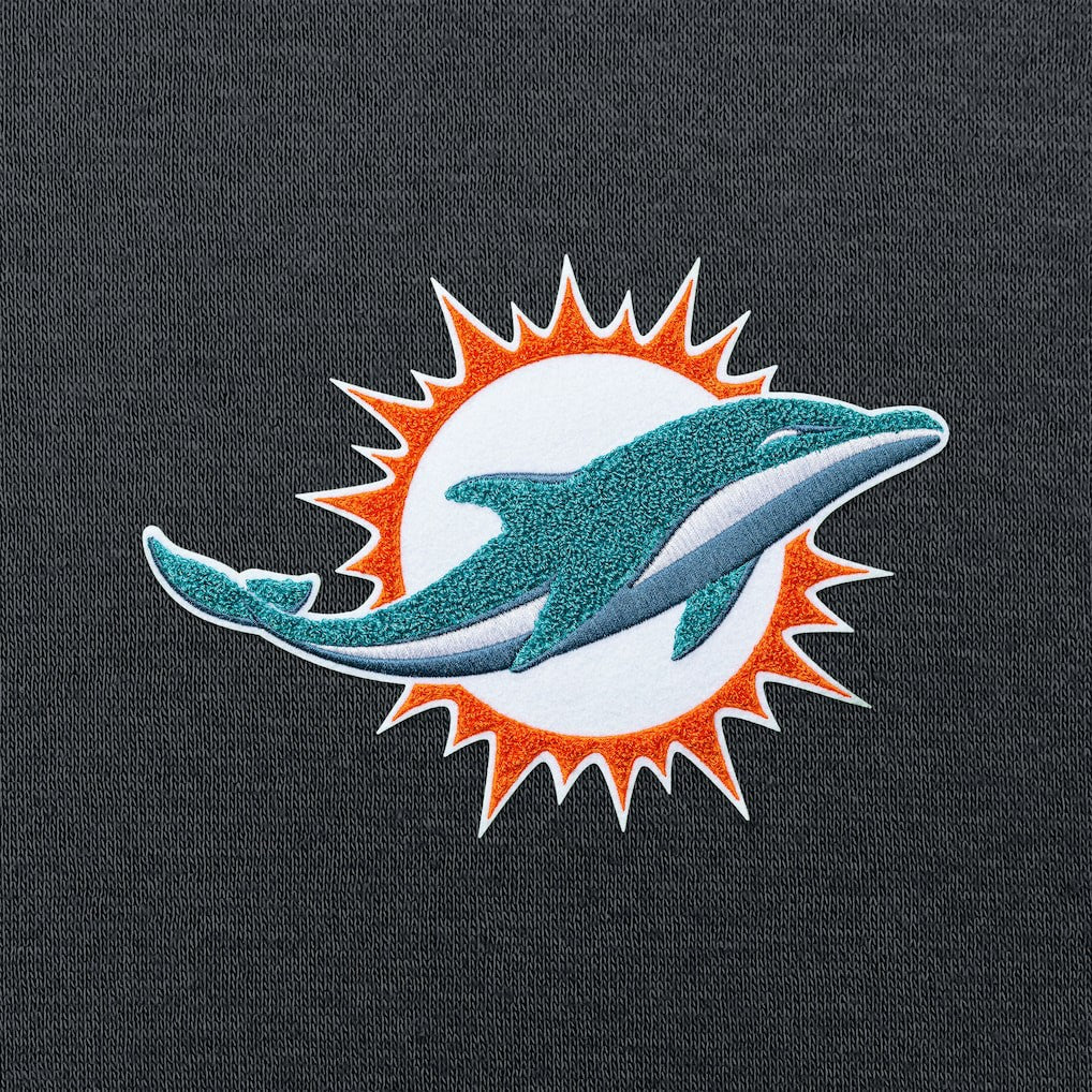 Antigua Victory Chenille Pullover Hoodie - Miami Dolphins