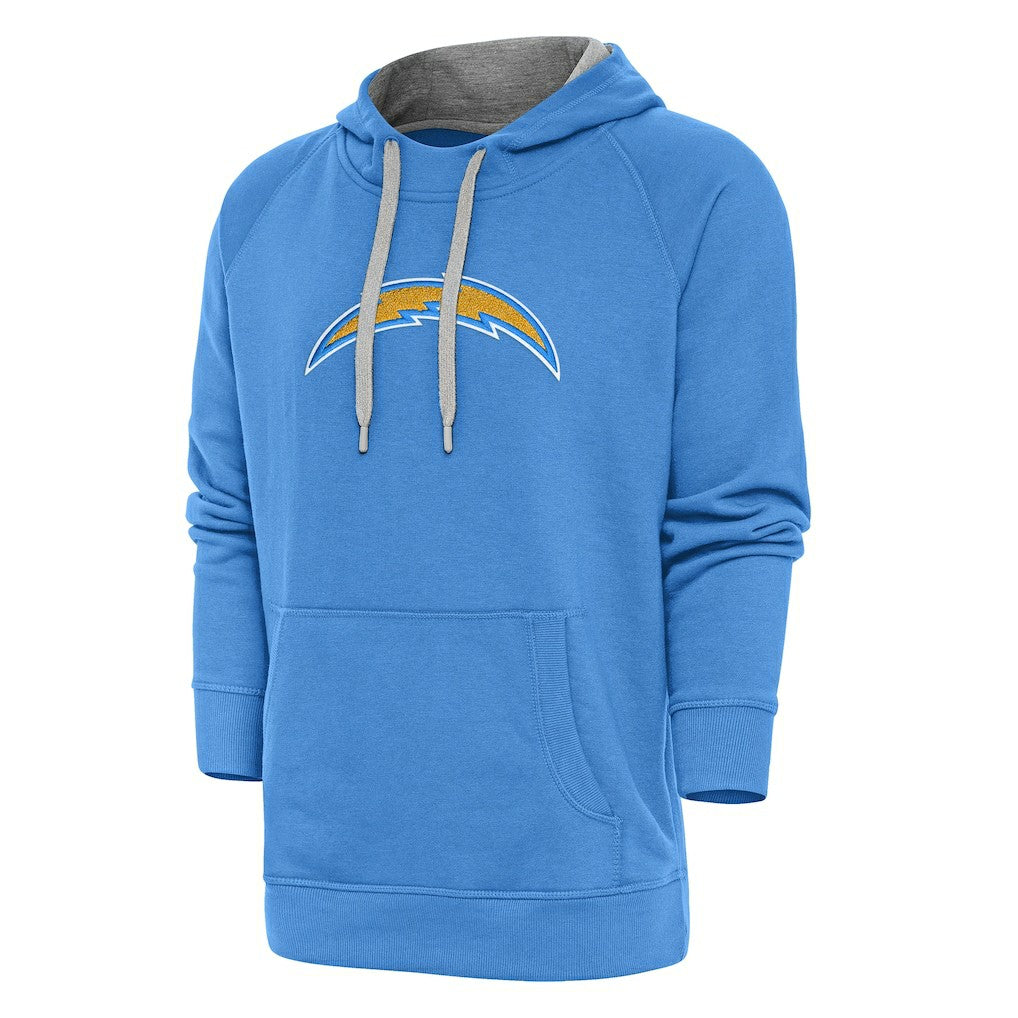Antigua Victory Chenille Pullover Hoodie - Los Angeles Chargers