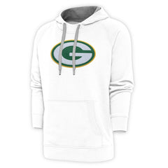 Antigua Victory Chenille Pullover Hoodie - Green Bay Packers