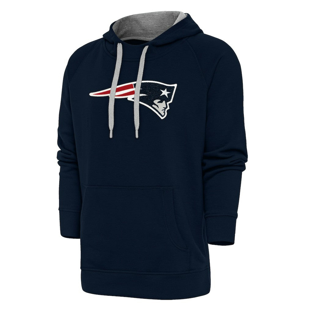 Antigua Victory Chenille Pullover Hoodie - New England Patriots