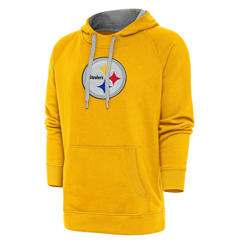 Antigua Victory Chenille Pullover Hoodie - Pittsburgh Steelers
