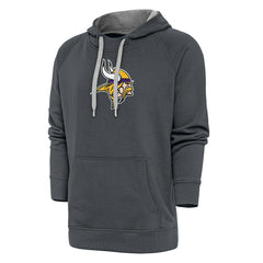 Antigua Victory Chenille Pullover Hoodie - Minnesota Vikings