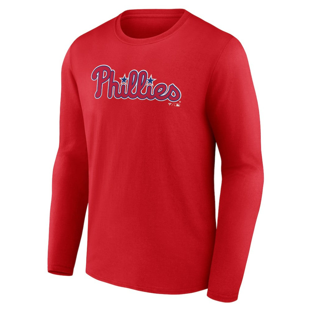 MLB Philadelphia Phillies Wordmark Long Sleeve T-Shirt