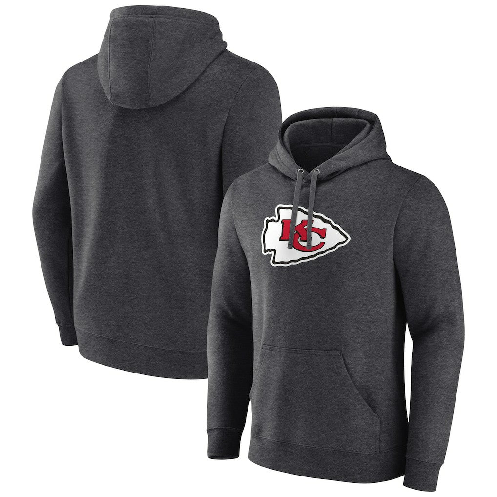 Primary Team Logo Fitted Pullover Hoodie - Kansas City Chiefs