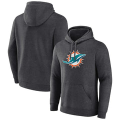 Primary Team Logo Fitted Pullover Hoodie - Miami Dolphins