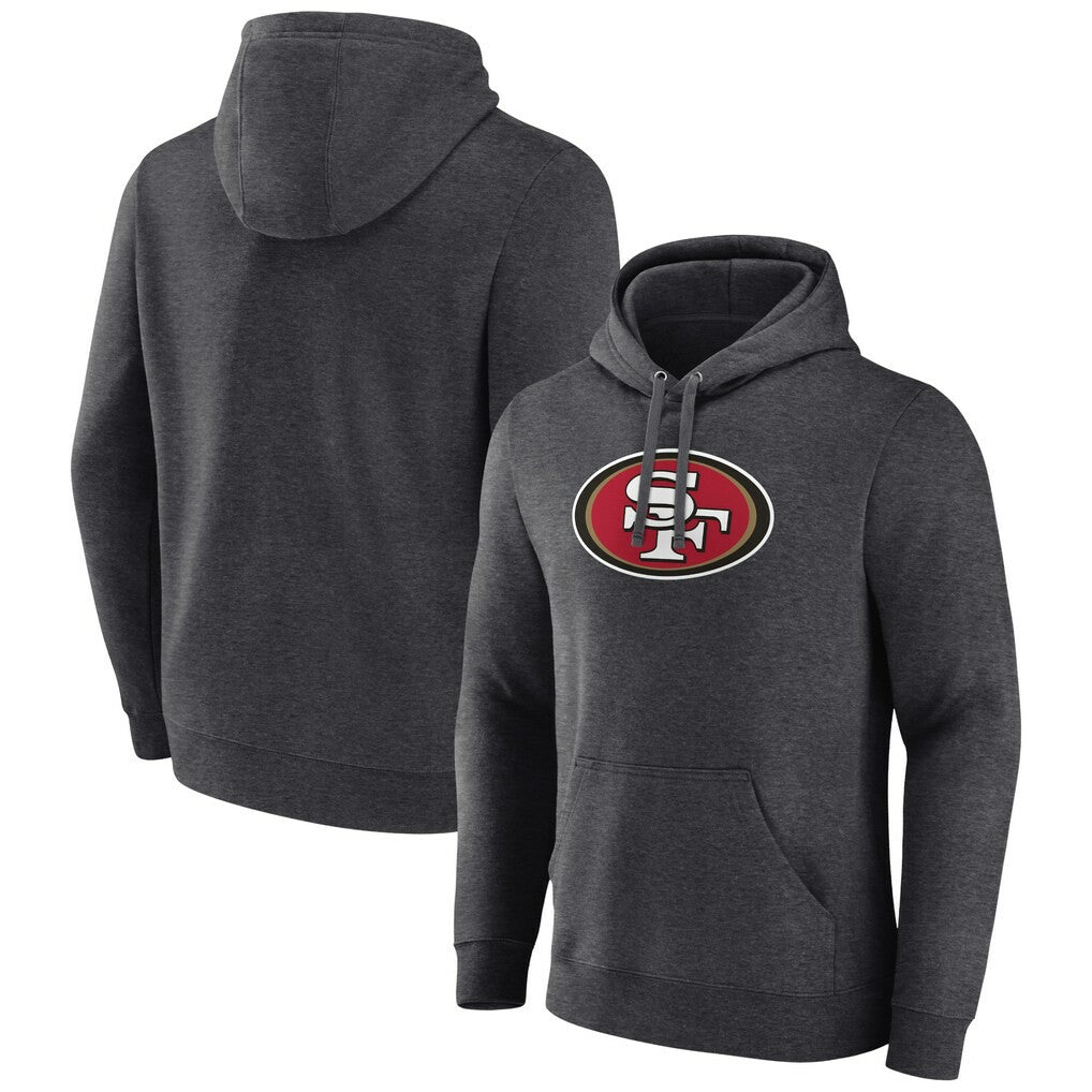 Primary Team Logo Fitted Pullover Hoodie - San Francisco 49ers
