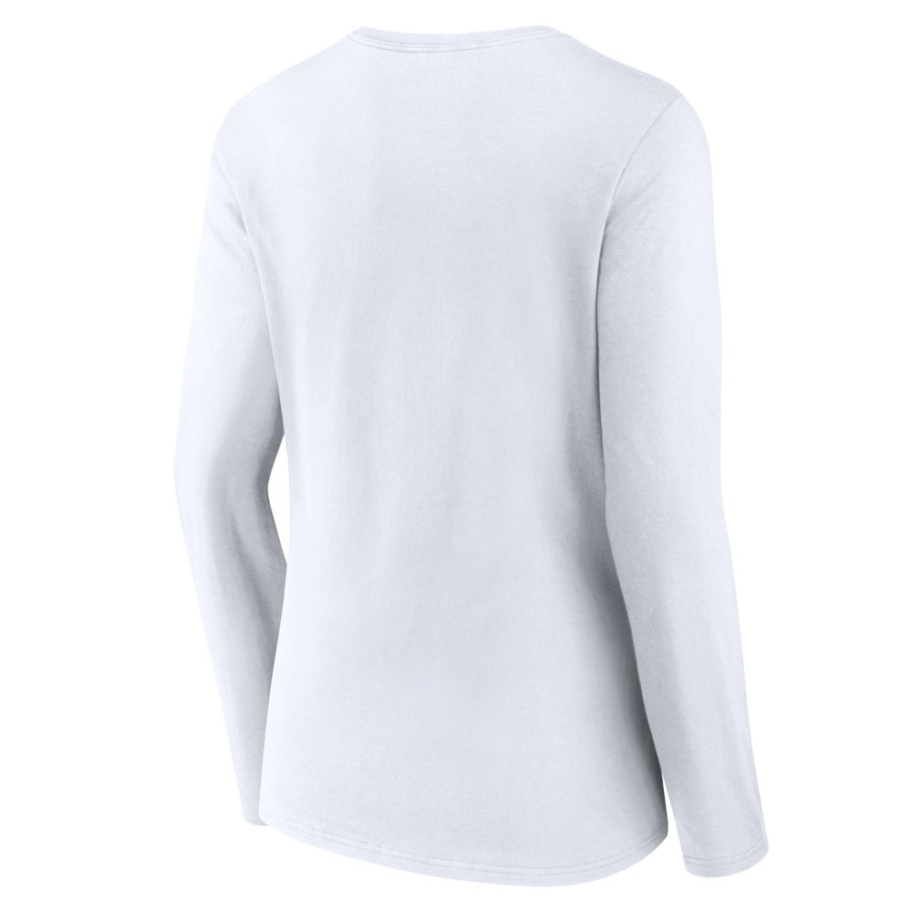Women's Logo Team Lockup Long Sleeve V-Neck T-Shirt - Detroit Lions