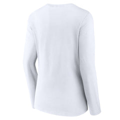 Women's Logo Team Lockup Long Sleeve V-Neck T-Shirt - Detroit Lions