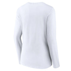 Women's Logo Team Lockup Long Sleeve V-Neck T-Shirt - Kansas City Chiefs
