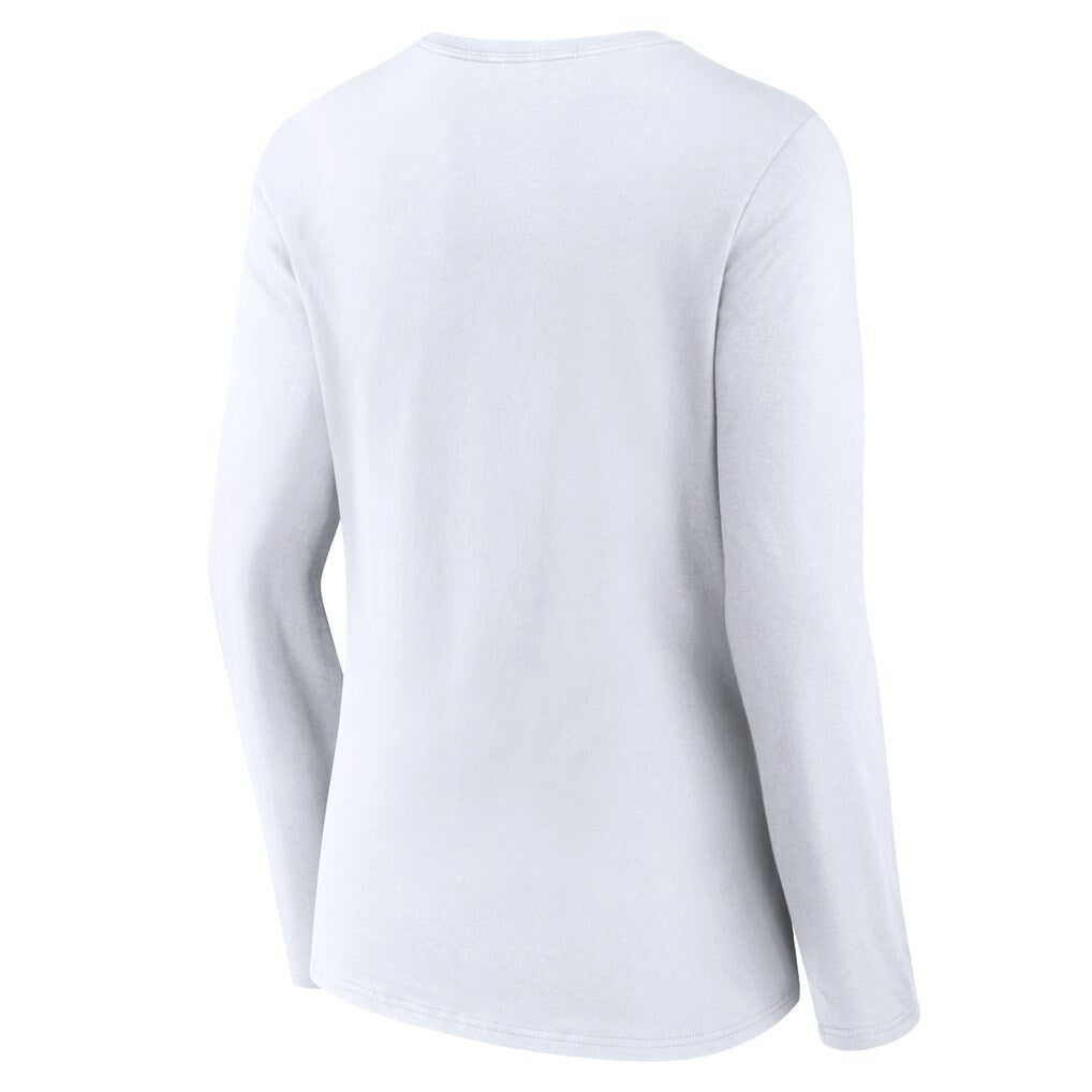 Women's Logo Team Lockup Long Sleeve V-Neck T-Shirt - New Orleans Saints