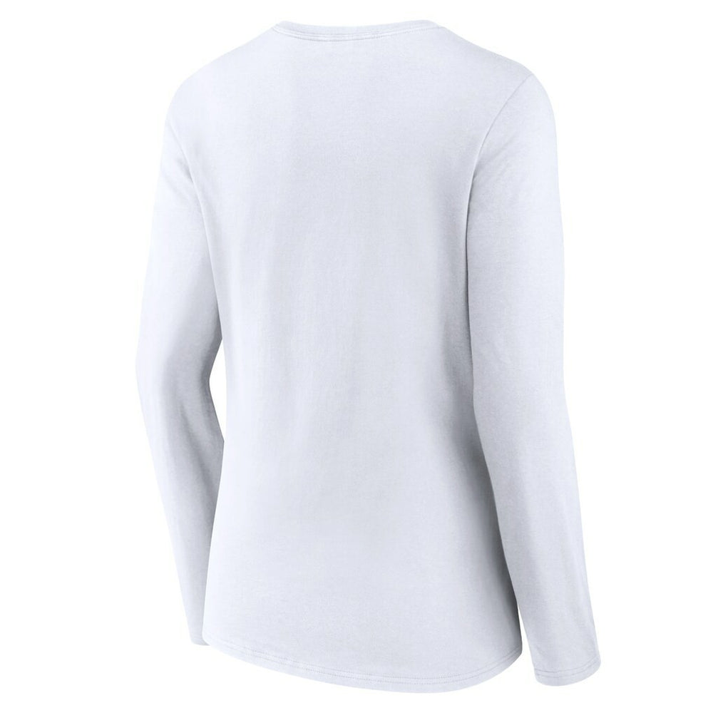 Women's Logo Team Lockup Long Sleeve V-Neck T-Shirt - New Orleans Saints