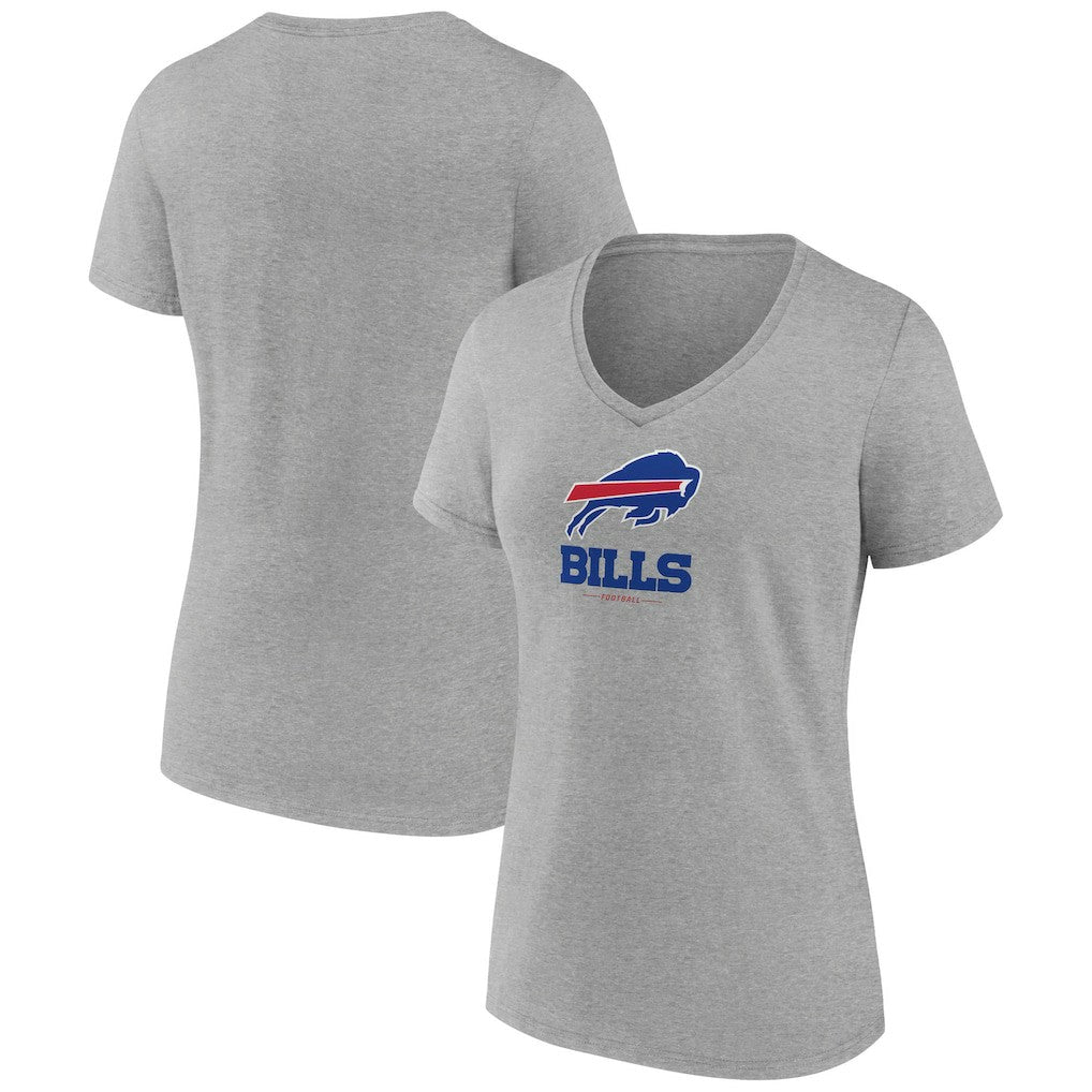 Women's Logo Team Lockup V-Neck T-Shirt - Buffalo Bills