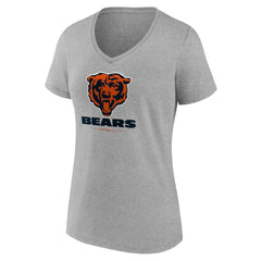 Women's Logo Team Lockup V-Neck T-Shirt - Chicago Bears