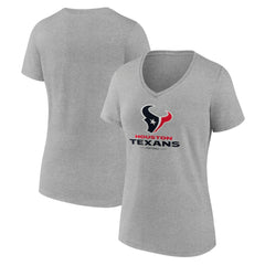 Women's Logo Team Lockup V-Neck T-Shirt - Houston Texans