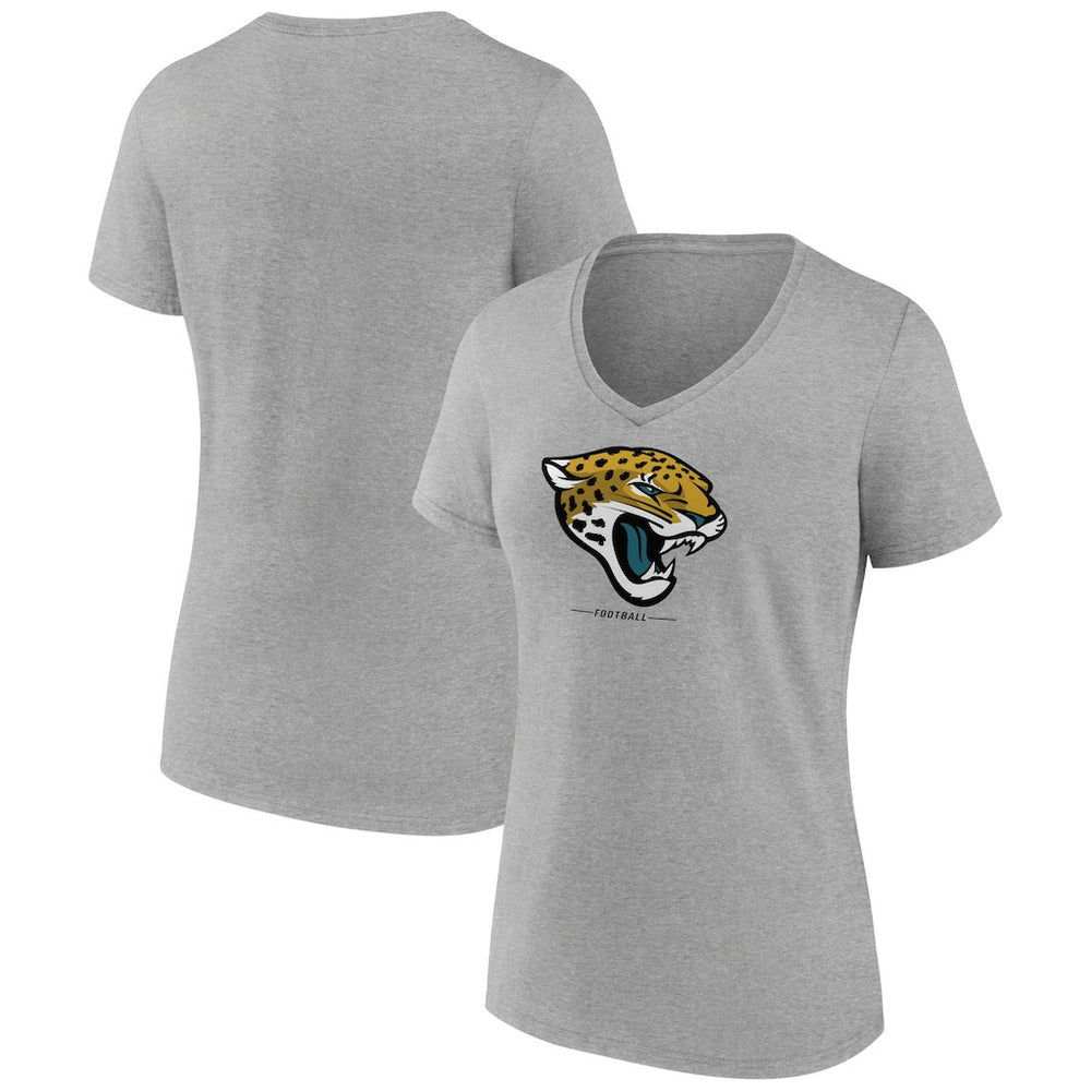 Women's Logo Team Lockup V-Neck T-Shirt - Jacksonville Jaguars