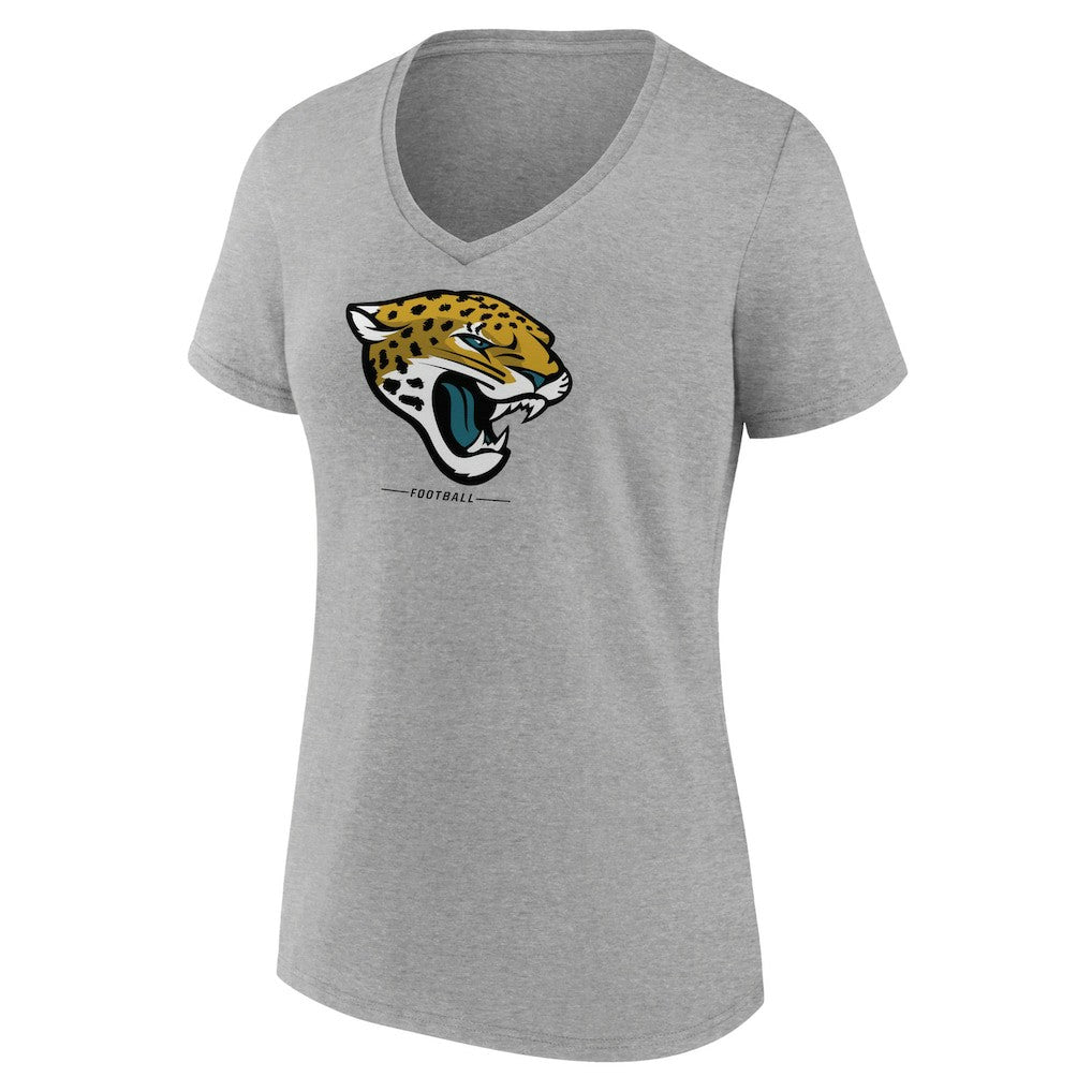 Women's Logo Team Lockup V-Neck T-Shirt - Jacksonville Jaguars