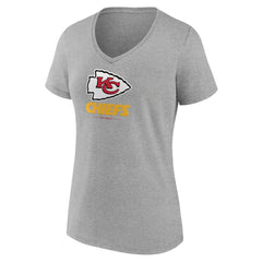 Women's Logo Team Lockup V-Neck T-Shirt - Kansas City Chiefs