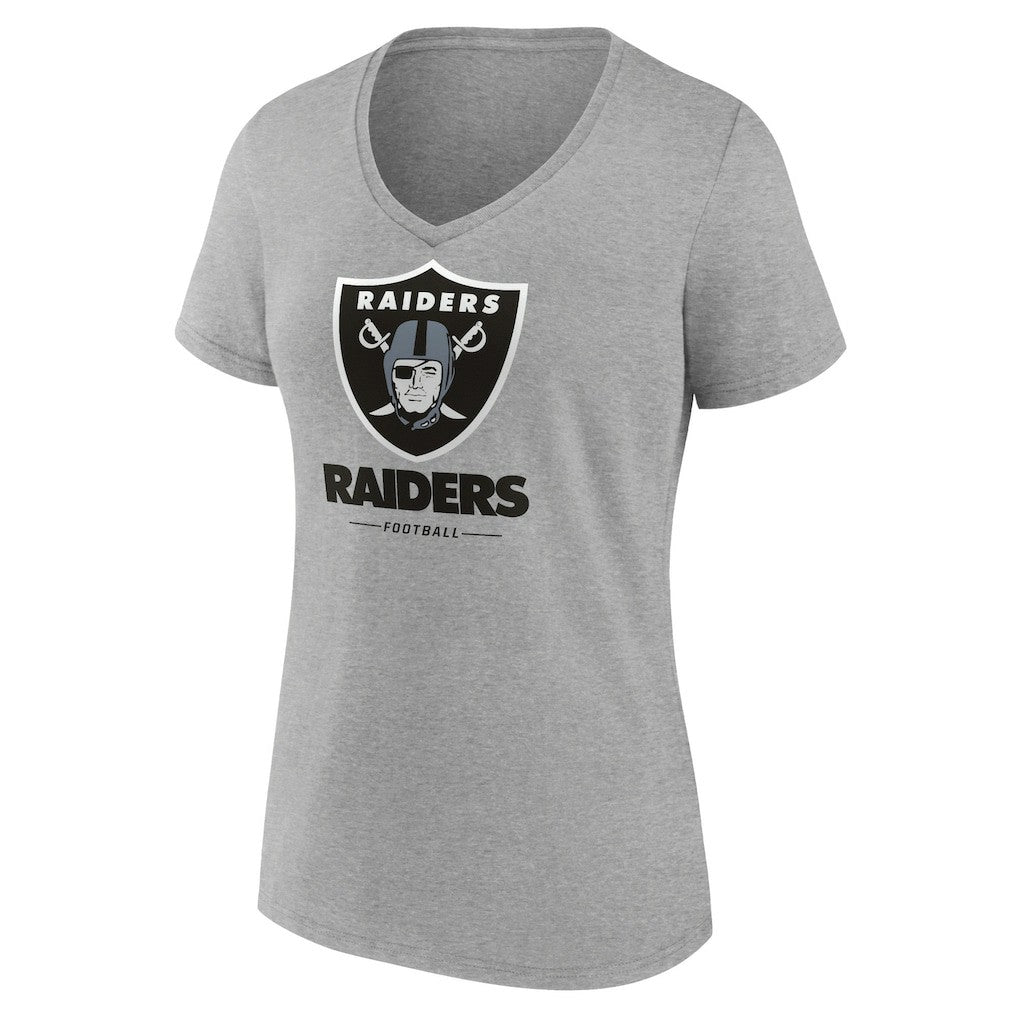 Women's Logo Team Lockup V-Neck T-Shirt - Las Vegas Raiders