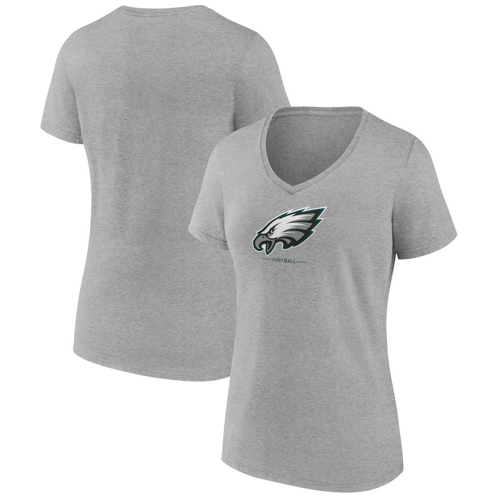 Women's Logo Team Lockup V-Neck T-Shirt - Philadelphia Eagles