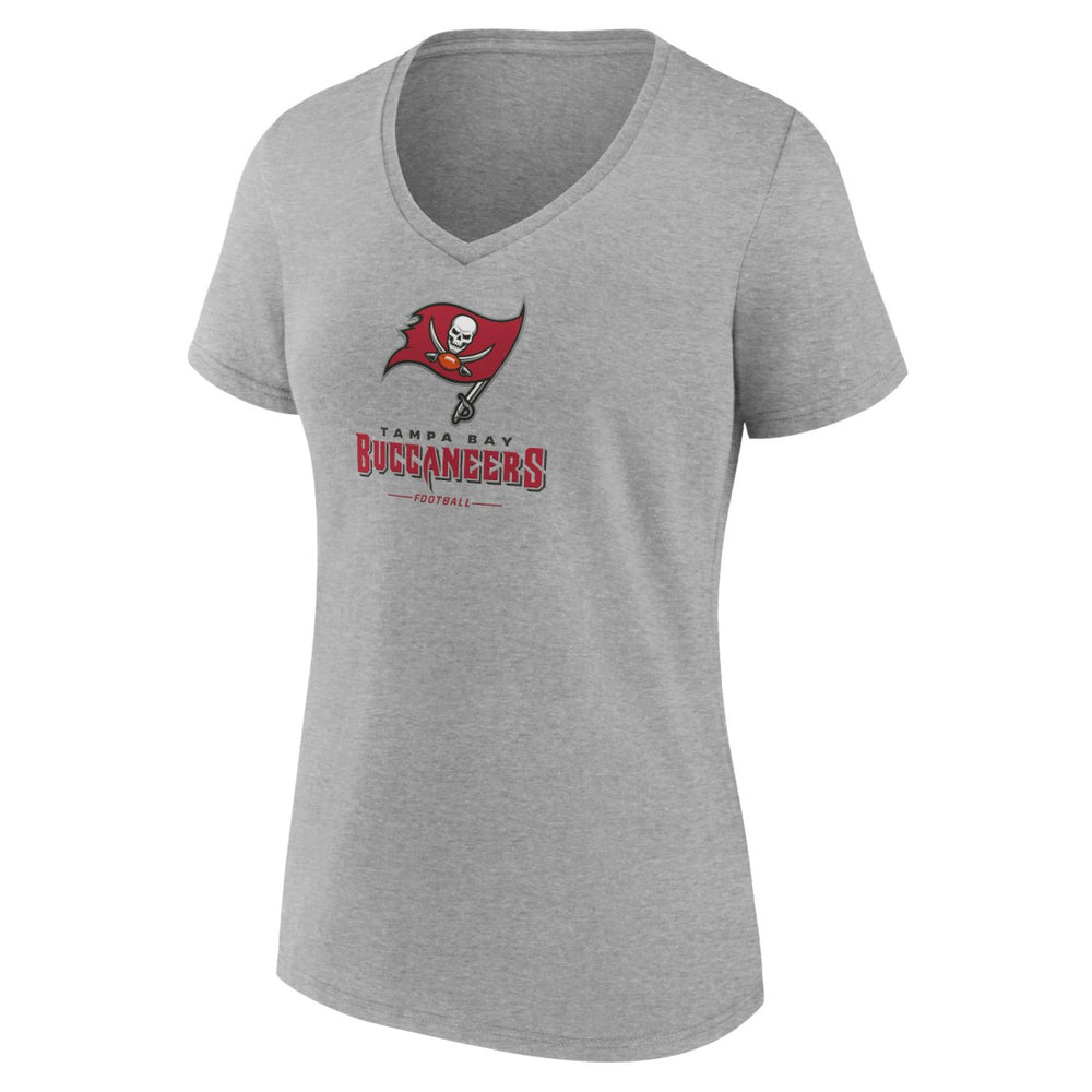 Women's Logo Team Lockup V-Neck T-Shirt - Tampa Bay Buccaneers