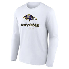 Logo Team Lockup Long Sleeve T-Shirt - Baltimore Ravens