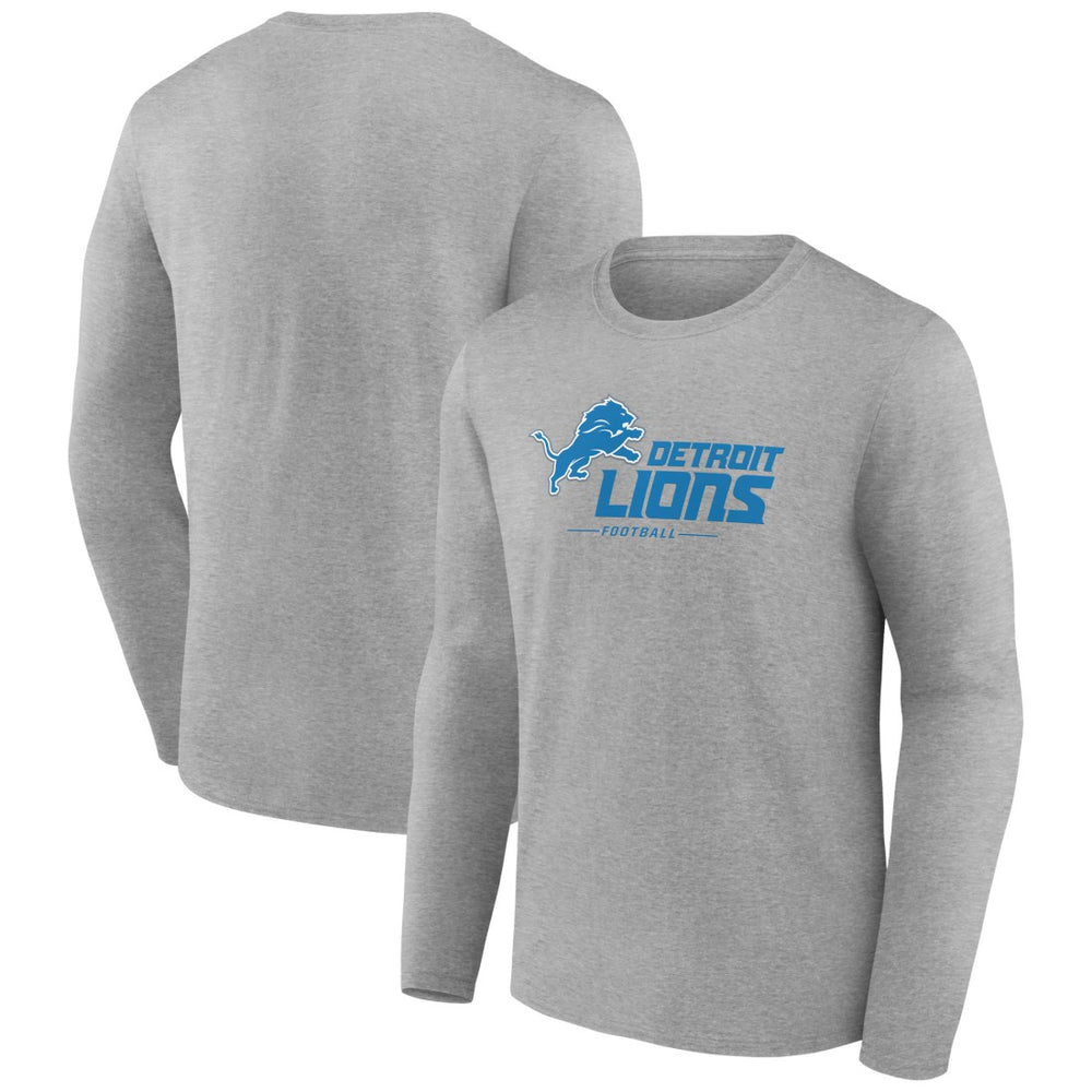 Logo Team Lockup Long Sleeve T-Shirt - Detroit Lions